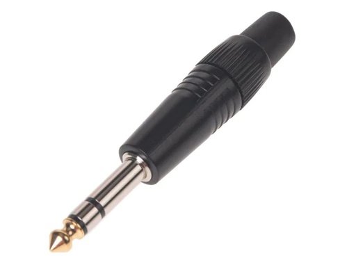[90057868 889776] Bemero Stecker BC2002BK-M 6.3mm stereo Klinkenstecker schwarz
