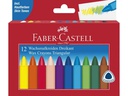 Faber-Castell Wachsmalstifte Mehrfarbig, 12 Stück
