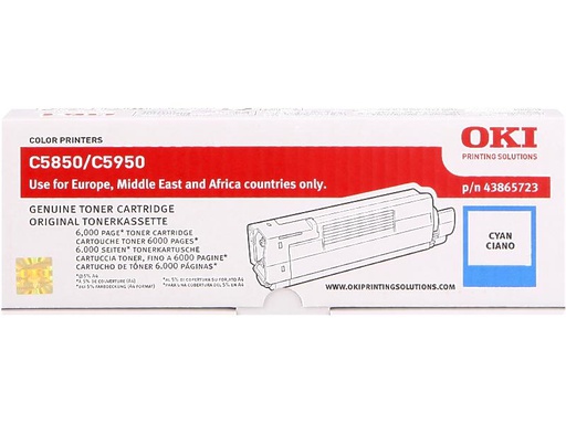 [90057987 64693] OKI Toner 43865723 Cyan