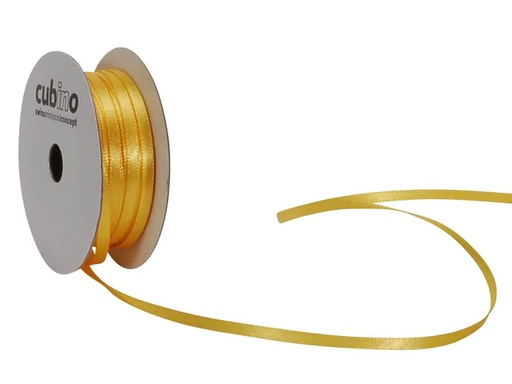 [90058099 1122482] Spyk Satinband 3 mm x 8 m, Gelb
