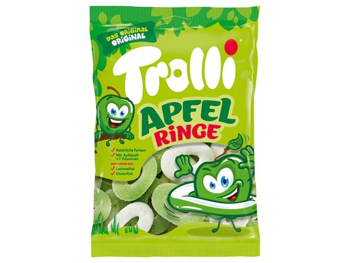 [90058137 1136424] Trolli Gummibonbons Saure Apfelringe 200 g