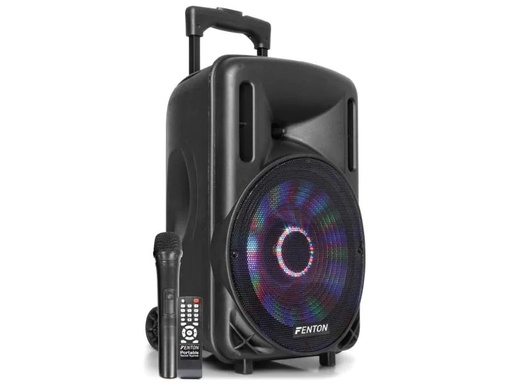 [90058198 902040] Fenton Lautsprecher FT10LED Aktiv Trolley-Speaker