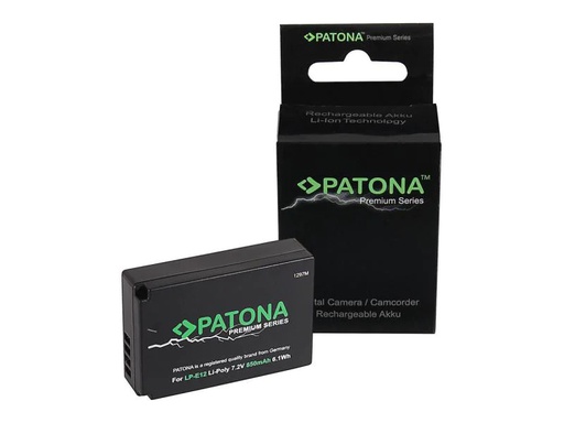 [90058220 884485] Patona Digitalkamera-Akku LP-E12, 850 mAh / 7.2V