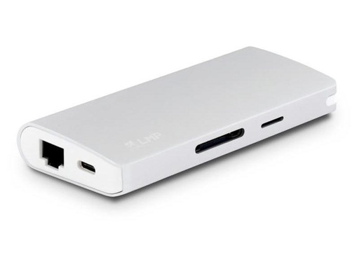 [90058399 904741] LMP Dockingstation USB-C Travel Dock Silber