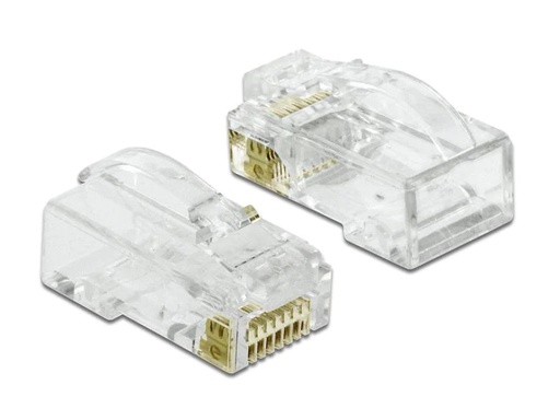 [90058400 1025698] Delock Stecker RJ45 Cat.6 UTP 20 Stück, Transparent
