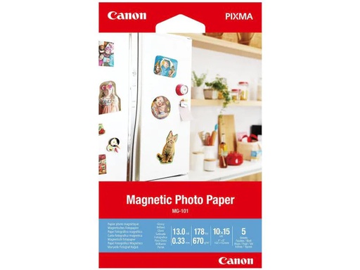 [90058644 909715] Canon Fotopapier MG-101 10x15 cm Magnetisch