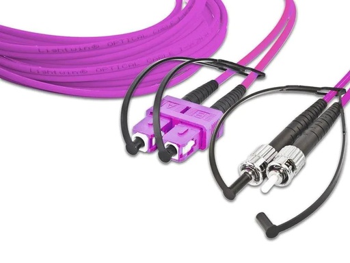[90058696 1157725] Lightwin LWL-Patchkabel SC-ST, Multimode, Duplex, OM4, 3m
