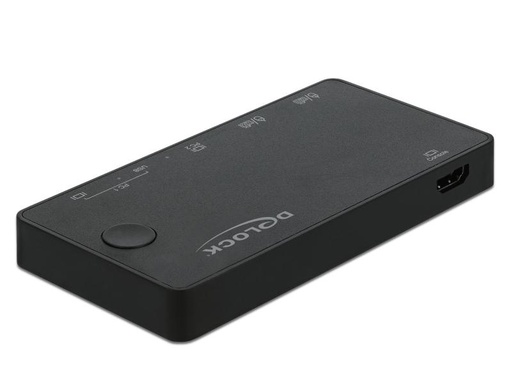 [90058813 1048358] Delock KVM Switch 2 Port HDMI/USB-C 4K/60Hz
