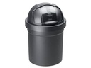 Rotho Swingeimer Roll Bob 10 l, Grau/Silber