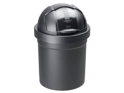 [90058874 513846] Rotho Swingeimer Roll Bob 10 l, Grau/Silber