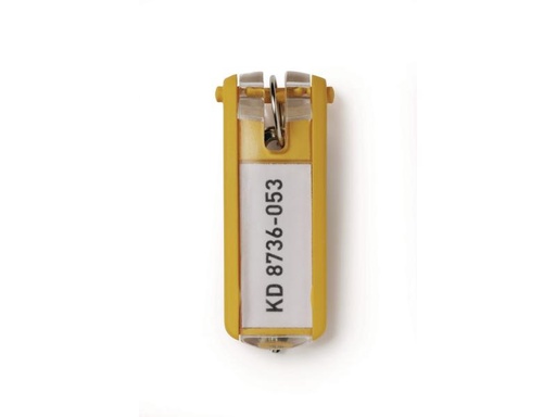 [90058929 750183] DURABLE Schlüsselanhänger 6 Stück, Gelb