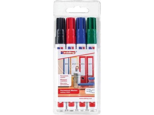 [90058944 495643] edding Permanent-Marker 3000 4 Stück