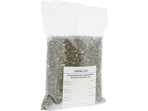 [90058953 676819] Eric Schweizer Wintervogelfutter Sonnenblumenkerne gestreift, 5 kg