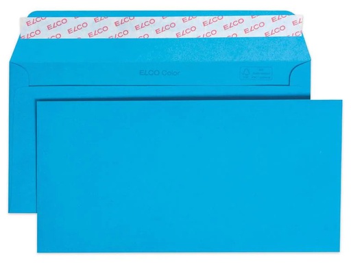 [90058973 1132485] ELCO Couvert Color C5/6, Keine Fenster, 25 Stück, Blau