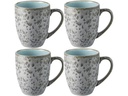 Bitz Kaffeetasse 300 ml, 4 Stück, Grau/Hellblau