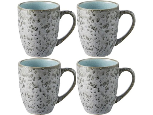 [90058988 828937] Bitz Kaffeetasse 300 ml, 4 Stück, Grau/Hellblau