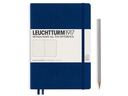Leuchtturm Notizbuch Medium A5, Dot, 2-teilig, Marineblau