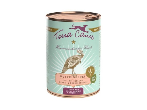 [90059140 1018102] Terra Canis Nassfutter Menü getreidefrei mit Pute, 400 g