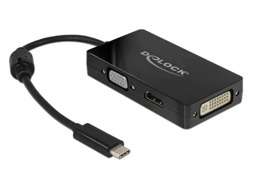 [90005898 814746] Delock Multiadapter 63925 USB-C - DVI-D/HDMI/VGA
