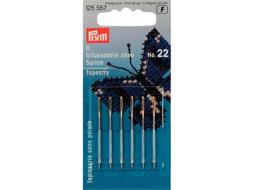 [90059363 1175007] Prym Sticknadel Nr. 22, ohne Spitze, 6 Stück