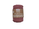 Glorex Wolle Makramee Rope gedreht 3 mm, 250 g, Rot