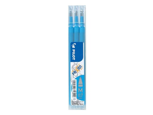 [90059618 221114] Pilot Patrone Frixion Refill 3 Stück, Hellblau, 0.7 mm
