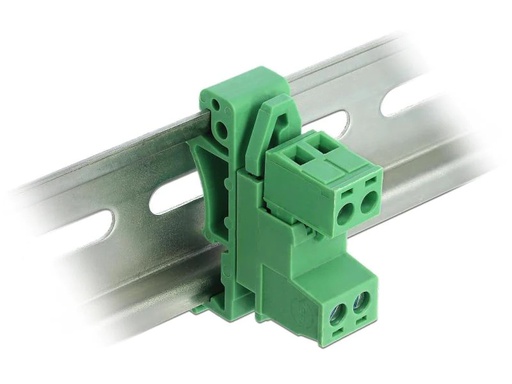 [90059835 914447] Delock Terminalblock 2 Pin, 5,08mm Rastermass gewinkelt