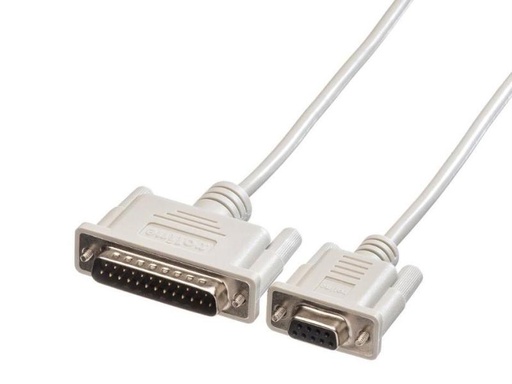 [90060081 273618] Diverse Adapterkabel RS-232 DB9 - DB25 (f-m) 3 m