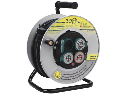 [90060445 240308] STEFFEN Kabelrolle PowerRoll FixCore 30 m