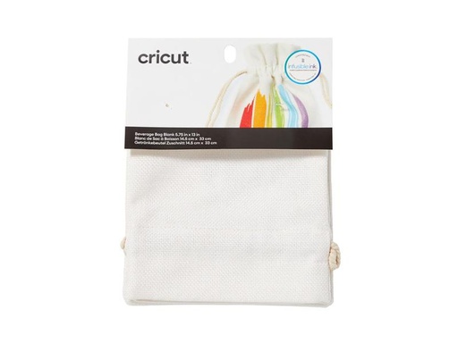 [90060448 1111794] Cricut Stofftasche Infusible Ink Weintasche 15 x 33 cm, Weiss