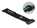 Delock Klettkabelbinder Schwarz 190 mm x 25 mm 5 Stück