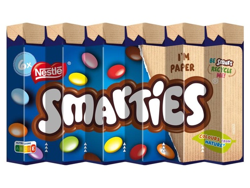 [90006033 1209202] Nestlé Snacks Schokolade Smarties 6 x 34 g