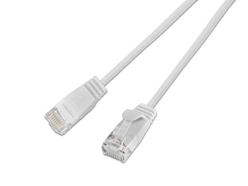 [90060769 353747] SLIM Slimpatchkabel RJ-45 - RJ-45, Cat 6, UTP, 0.15 m, Weiss