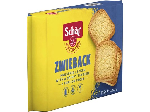 [90060779 967322] Dr.Schär Zwieback glutenfrei 175 g