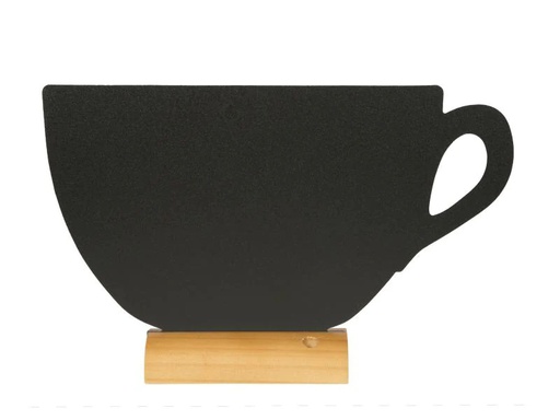 [90060820 734819] Securit Tischkreidetafel Silhouette Cup Hellbraun/Schwarz
