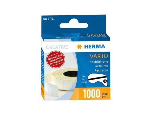 [90060855 1132580] HERMA Nachfüllkartusche Vario Permanent 1000 Klebestücke