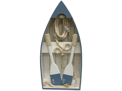 [90060922 1165464] Dameco Aufsteller Holz-Ruderboot 40.5 cm