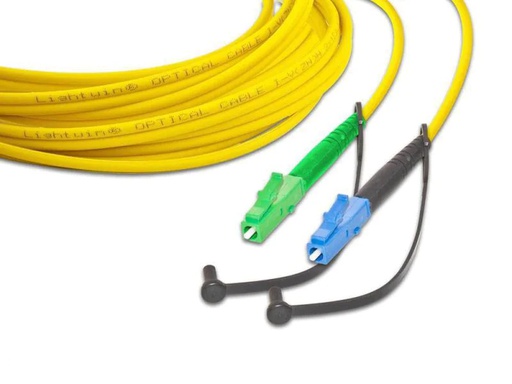 [90060936 324447] Lightwin LWL-Patchkabel LC/APC-LC, Singlemode, Simplex, 3m