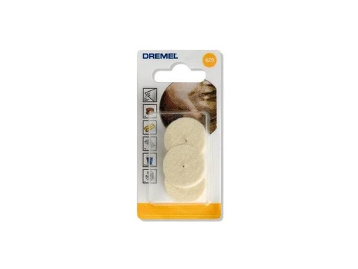 [90006084 307276] Dremel Polierfilz 429 3 Teile