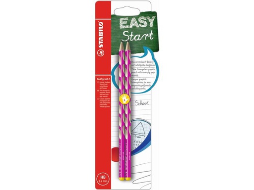 [90061307 1103424] STABILO Bleistift EASYgraph S für Linkshänder, Pink