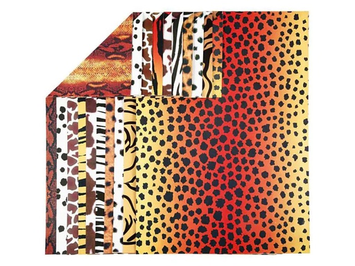 [90061318 1043838] Creativ Company Bastelpapier Animal Print A4, 10 Blatt