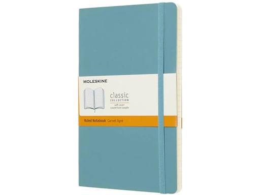 [90061698 1079149] Moleskine Notizbuch Classic A5 Liniert, Hellblau, 192 Seiten