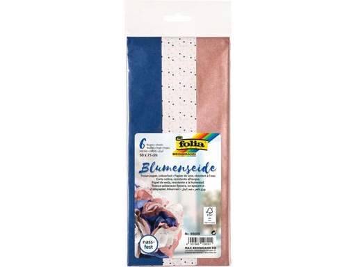 [90061878 1043913] Folia Seidenpapier Mix Blau