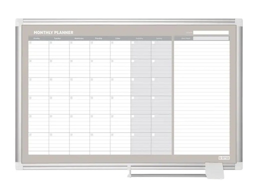 [90061902 267635] Bi-Office Magnethaftendes Whiteboard 60 cm x 90 cm, Weiss