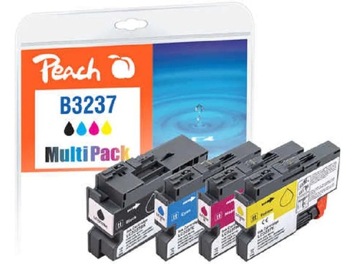 [90061917 1142458] Peach Tinte Brother LC-3237 BK, C, M, Y