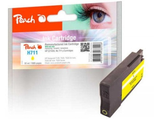 [90061998 838721] Peach Tinte HP Nr. 711 (CZ132A) Yellow
