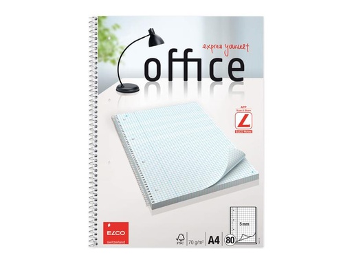 [90062168 1031940] ELCO Collegeblock A4 5 mm kariert, 80 Blatt