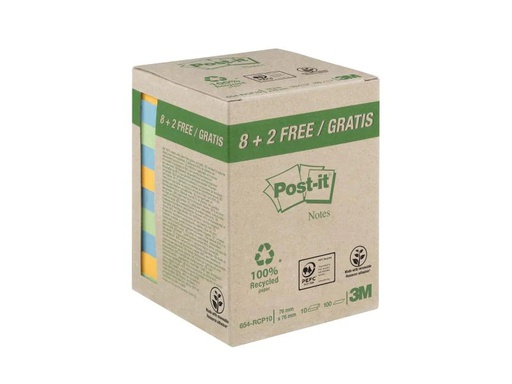 [90062264 1059065] Post-it Notizzettel Post-it Recycling Notes 7.6 cm x 7.6 cm