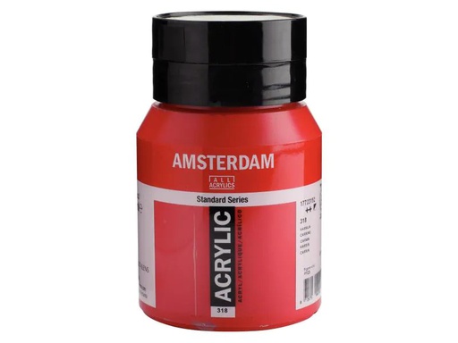 [90062366 995957] Amsterdam Acrylfarbe Standard 318 Karmin halbdeckend, 500 ml