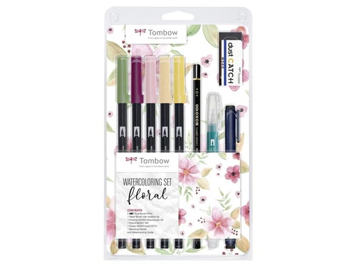 [90062603 991006] Tombow Watercolor Set Floral Rosa